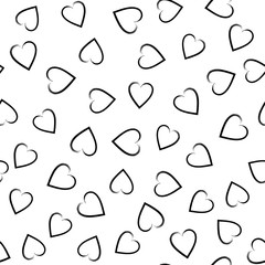 Abstract seamless heart pattern