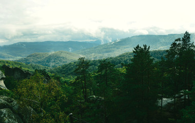 Mountains - green filter - Carpathians