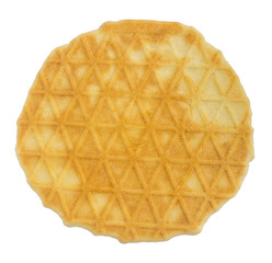 Homemade Waffle Isolated