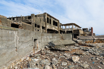 Abandoned Battleship island in Japan