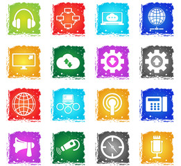communication icon set