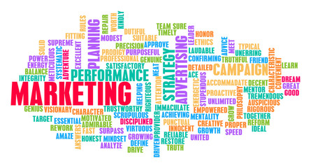 Marketing Word Cloud Concept