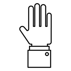 hand human isolated icon vector illustration design