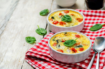 Spinach tomato Frittata