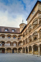 Fototapeta na wymiar Courtyard of the Old Castle, Stuttgart, Germany