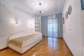 Russia, Moscow region - the interior design bedroom in luxury new flats