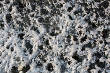 Crusty snow texture