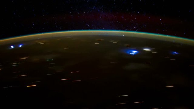 Planet Earth seen from the International Space Station with Aurora Australis over the earth, Time Lapse 4K. Images courtesy of NASA Johnson Space Center : http://eol.jsc.nasa.gov