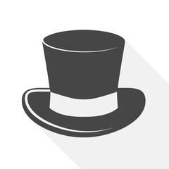 Top hat icon - vector Illustration
