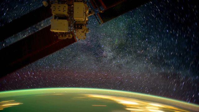 Planet Earth seen from the International Space Station with Aurora Australis over the earth, Time Lapse 4K. Images courtesy of NASA Johnson Space Center : http://eol.jsc.nasa.gov