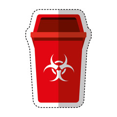 garbage bin isolated icon vector illustration design