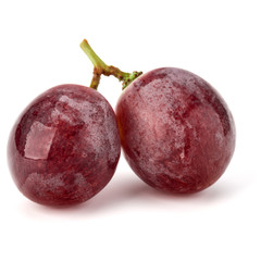 Red grape berry bunch isolated on white background cutout