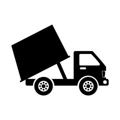 garbage truck isolated icon vector illustration design