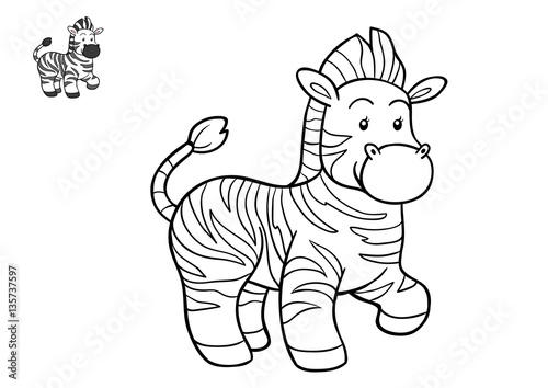 "Coloring book, Zebra" Stock photo and royalty-free images on Fotolia