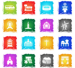 infrastructure icon set