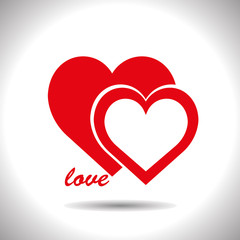 Vector love icon. Vector, illustration, eps10.