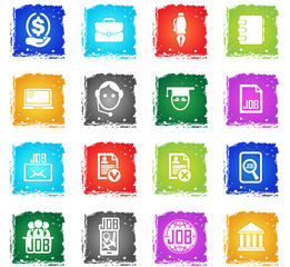 job search icon set