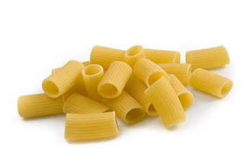 Macaroni - Italian pasta. Still-life picture taken in studio with white background and soft-box.