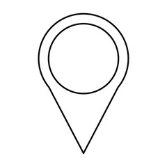 pin pointer location icon vector illustration design