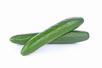 Japanese cucumber  isolated on white background