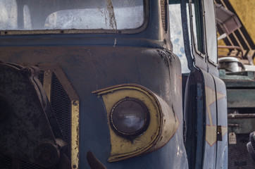 detail von wagon aus vergnuegungspark