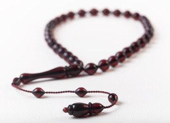 dark red rosary