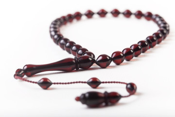 dark red rosary