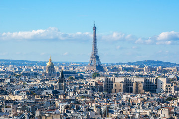 Fototapeta premium Paris Panorama. View from Cathedral Notre Dame de Paris. France