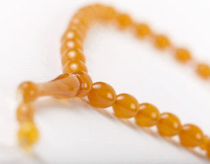 amber glass rosary