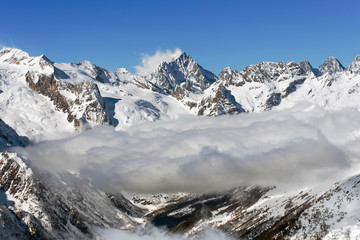 High peaks of the Caucasus