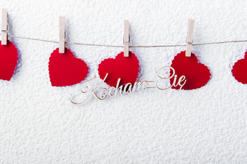 serce i napis kocham cie © npls