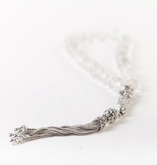 transparent fiber glass rosary,