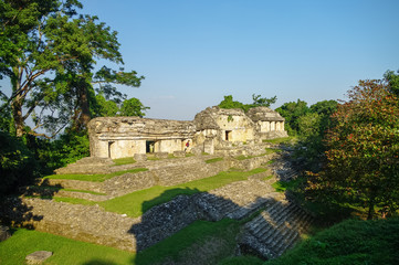 Fototapeta na wymiar Mayan ruins in Palenque, Chiapas, Mexico.