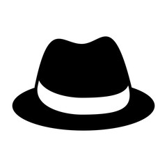 gentleman hat isolated icon vector illustration design