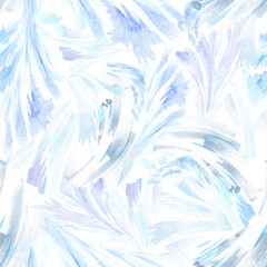 Watercolor frost pattern - 135746390