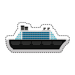 Obraz premium cruise boat isolated icon vector illustration design