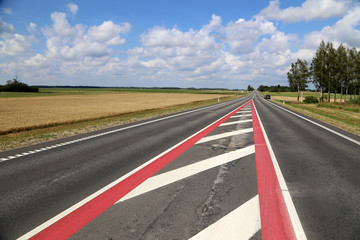 Fototapeta premium Landstraße Weite Freiheit Weltreise