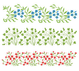 Vector ornamental floral element. Vintage style