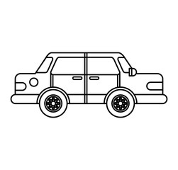 car vehicle isolated icon vector illustration design
