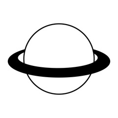planet saturn isolated icon vector illustration design
