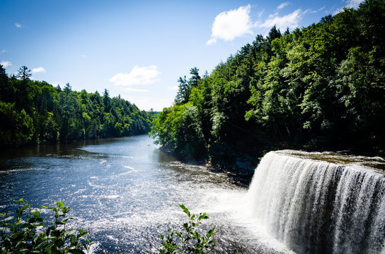 Tahquamenon Falls in the upper peninsula of Michigan.