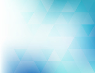 Fototapeta premium Abstract teal pattern with transparent triangles