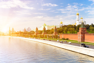 Obraz premium River view of the Moscow Kremlin
