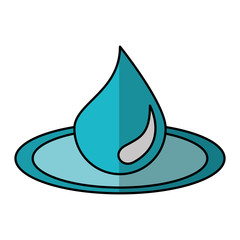 Fototapeta premium drop water spa emblem vector illustration design