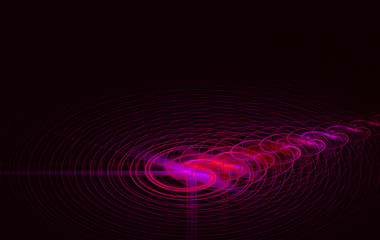 fractal colorful and circles reflection
