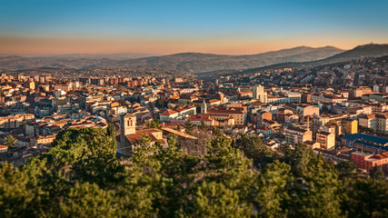 Fototapeta na wymiar panorama of Campobasso in Molise 