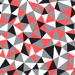 Low poly seamless abstract vector pattern