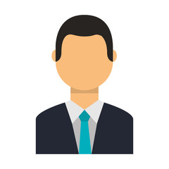 businessman character isolated icon vector illustration design