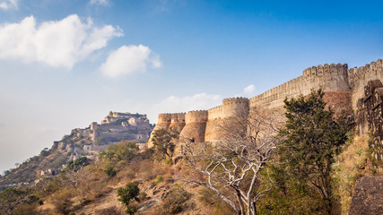 Fototapeta na wymiar Kumbhalgarh Fort in Rajasthan