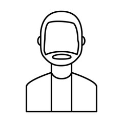 young man avatar character vector illustration design